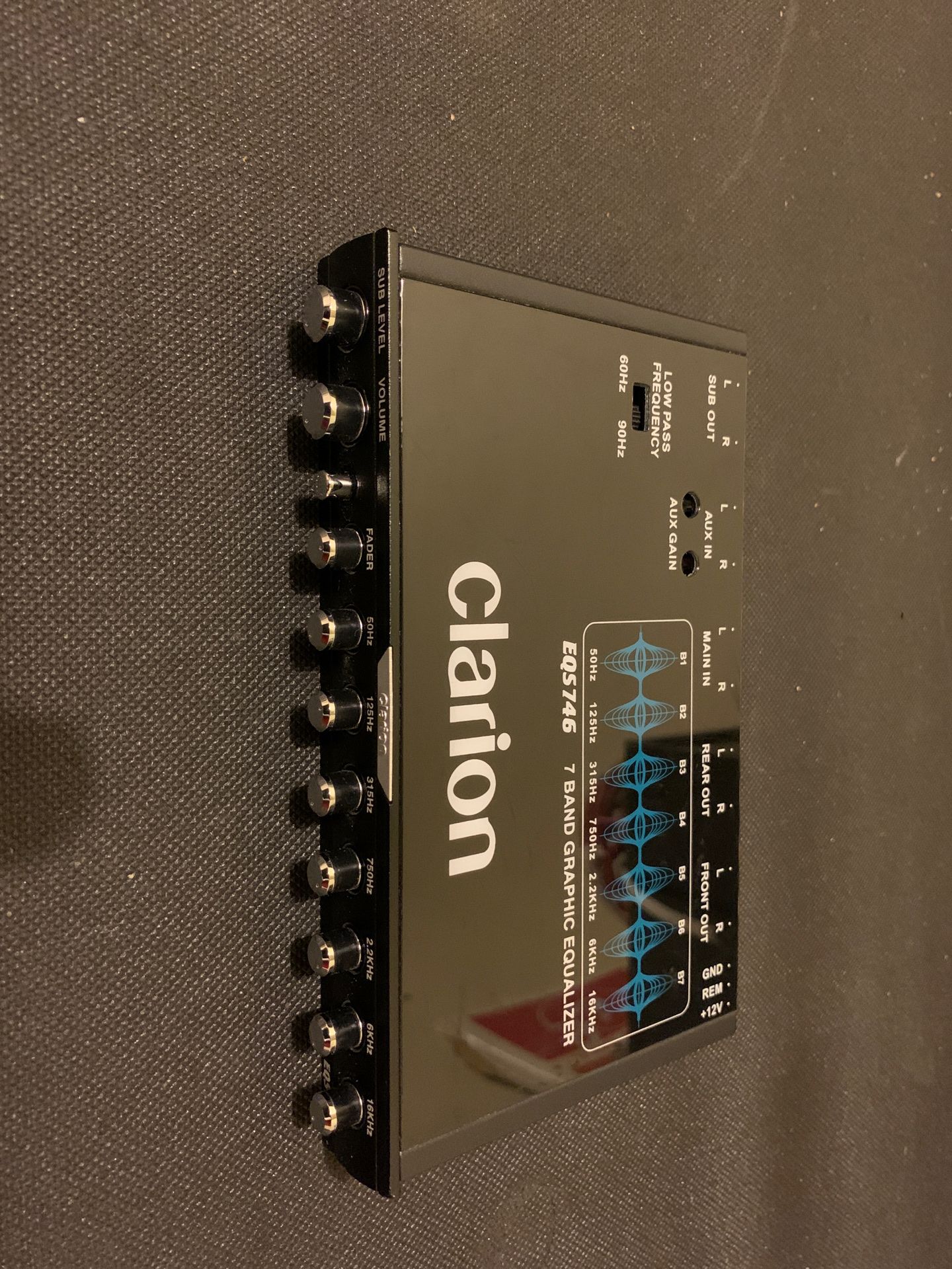 Clarion 7-band graphic equalizer