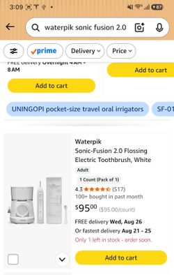 Waterpik Sonic-Fusion 2.0 Flossing Electric Toothbrush