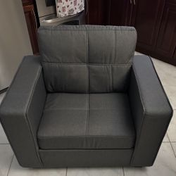 NEW EBER DESIGN Cozy Tufted Accent Chair (GREY)