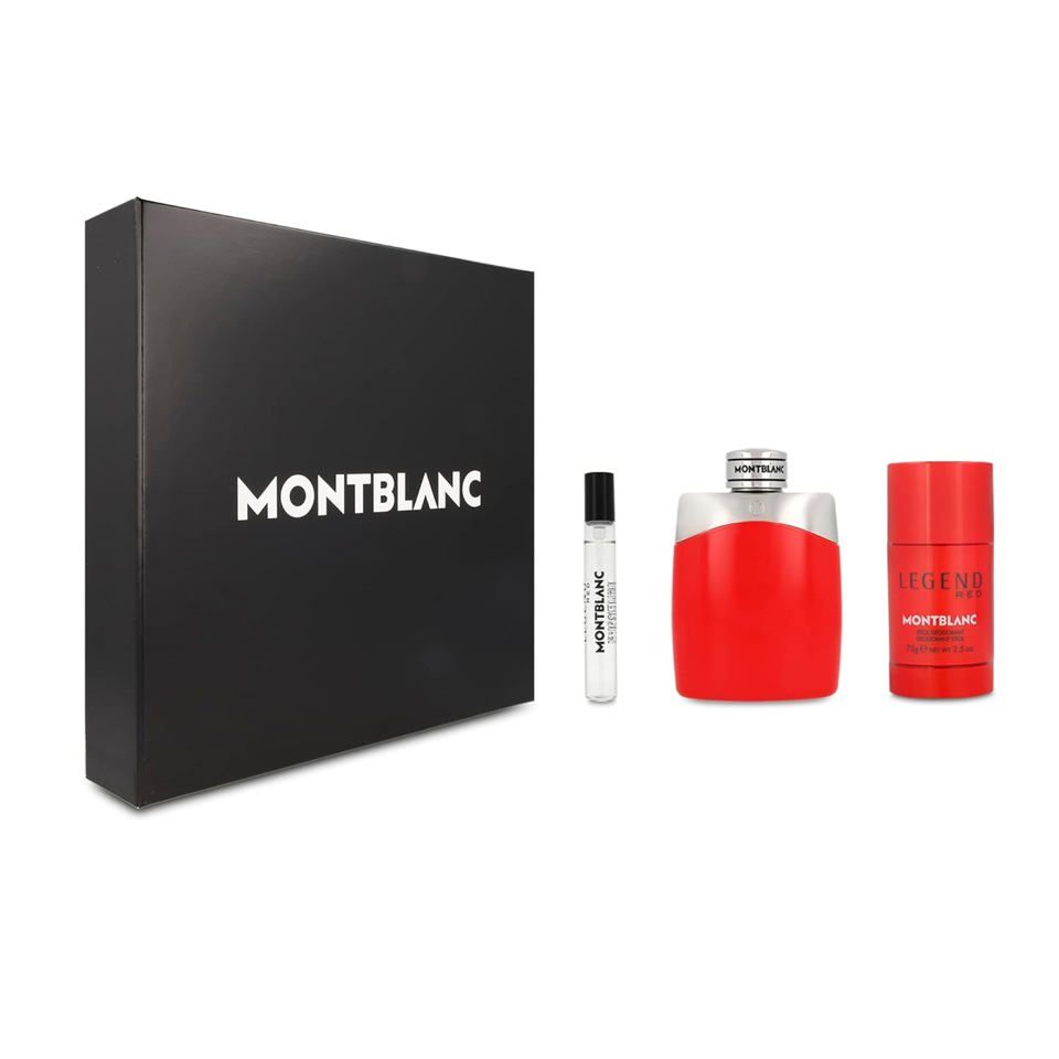 MONT BLANC - LEGEND RED 3PC SET ( M ) 3.4 OZ
