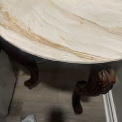 Antique Vintage Marble Table Set