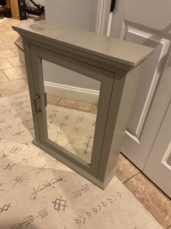 Foremost Charleston Grey Mirrored Bathroom Wall Cabinet RLGMC2430
