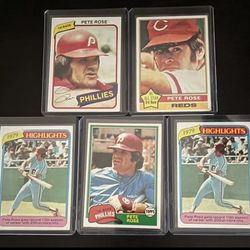 Pete Rose Star Baseball Player Card Bundle