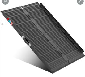 Aluminum Wheelchair Black  4’ Ramp by Whalemotor