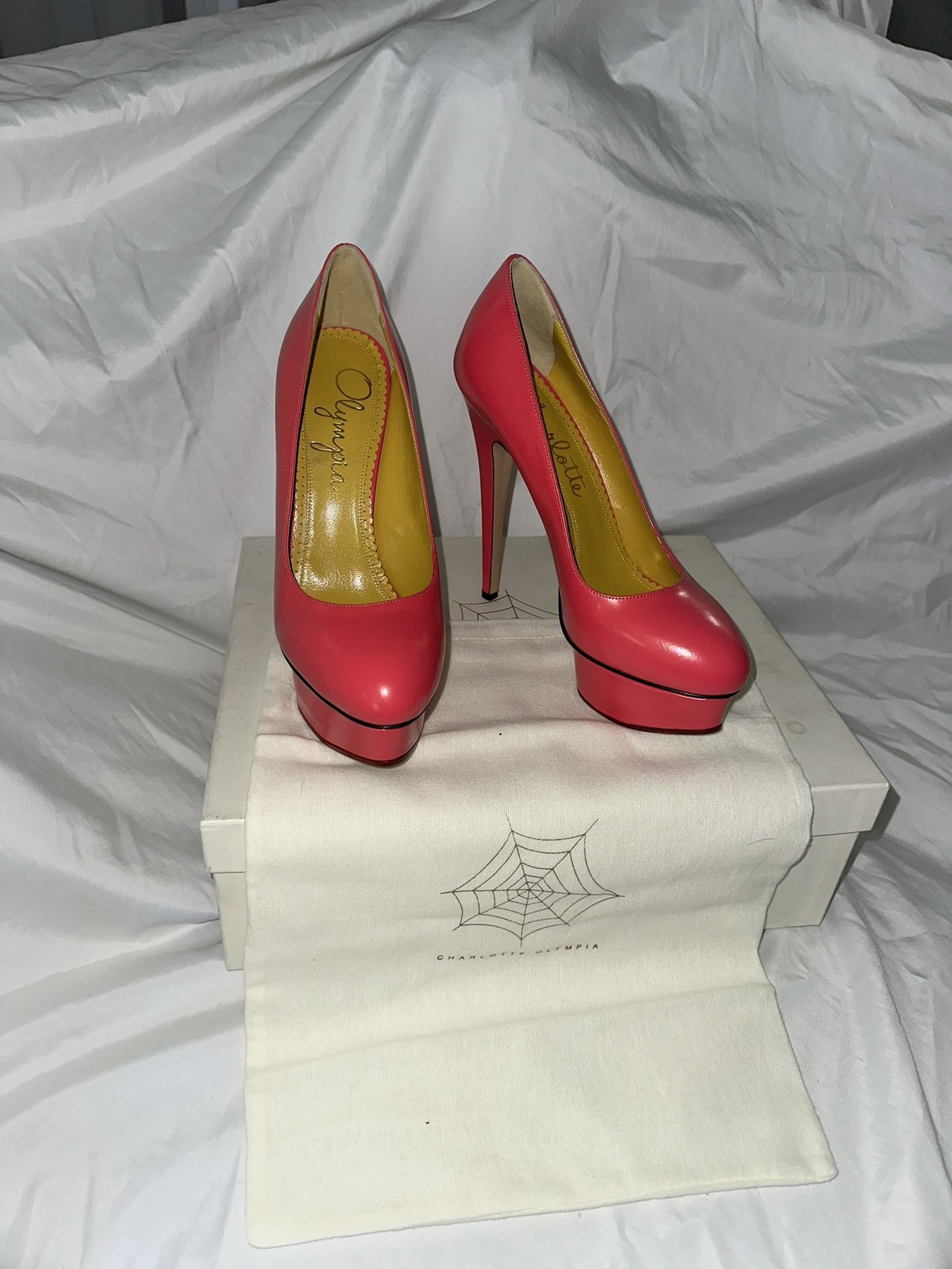 Charlotte Olympia Pink Dolly heels