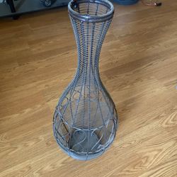 Decorative Metal Vase $15