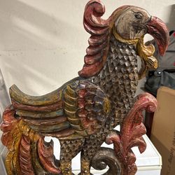 Wooden Bird Carving For $ 200
