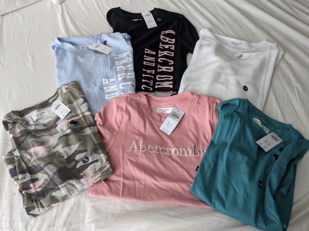 6 Abercrombie Kids new with tags 11/12