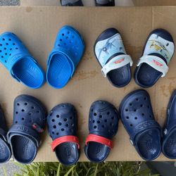 Crocs For Kids, 5 Pairs Sizes : 5, 7, 8, 10, 11
