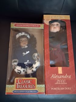 2 Porcelain Dolls $30