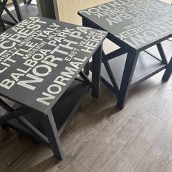 Refinished End Tables 