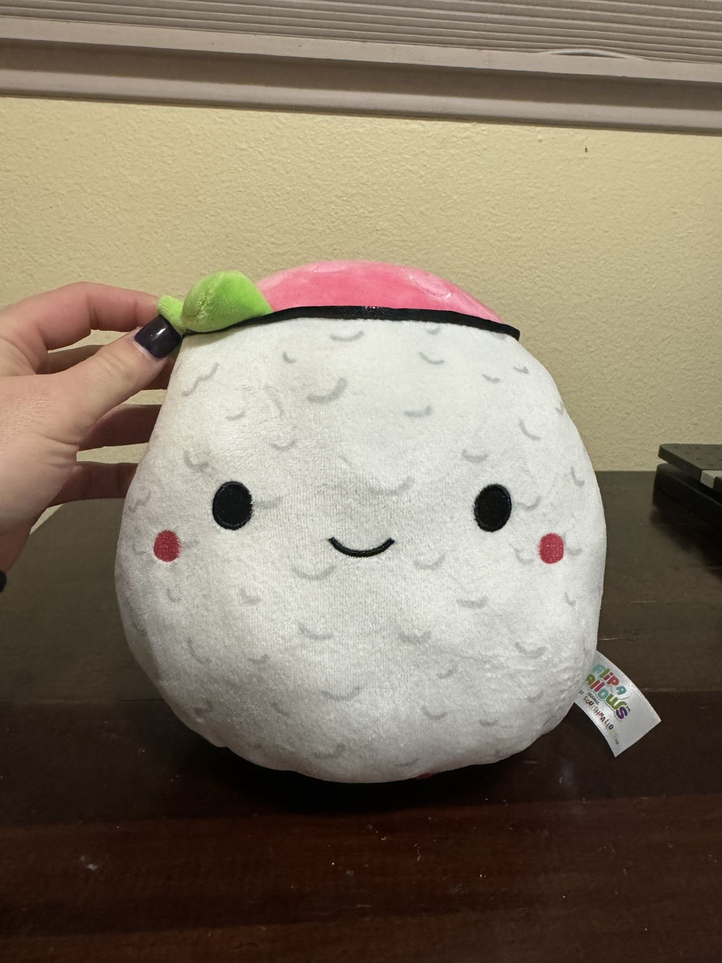 Squishmallow FLIP A MALLOW 8" RAISY Ramen & SHUN Sushi Rice Food Squad Plush