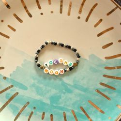 Taylor Swift "Seven" To The Moon Beaded Stretchy Bracelet