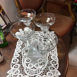 set Up For High-Quality Crystal Margarita Glasses