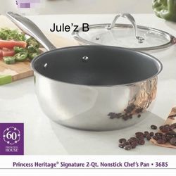 Princess House Olka De 2 Qts Con Antiadherente Nueva En Su Caja 