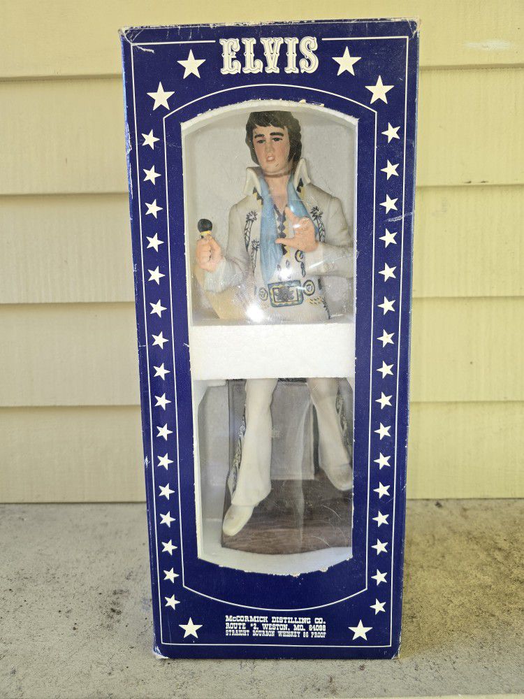 Elvis '77 Decanter-first Edition-mccormick-"sincerely Elvis '77"