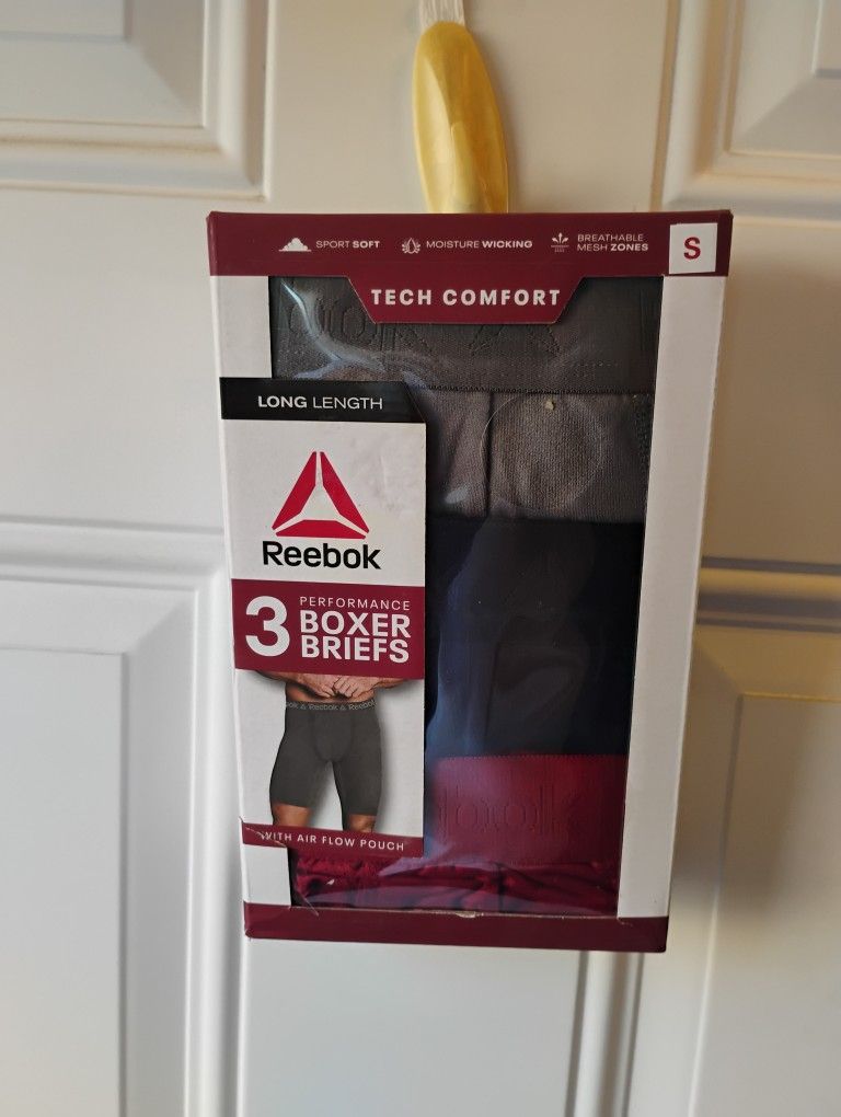 Reebok Men's Performance Boxer Briefs - Gray and Red