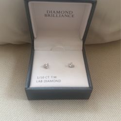 Lab Created Diamond Earrings Heart Shaped