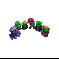 McDonald's Halloween Toys, 1990s Happy Meal Toys, Nugget Buddies Set, Halloween McNuggets, Vintage McDonald's Toys, Fast Food Collectibles