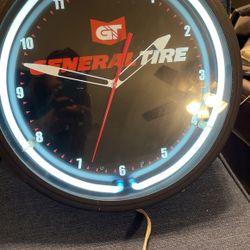 Image Time Inc 20” General Tire Clock With fluorescent light