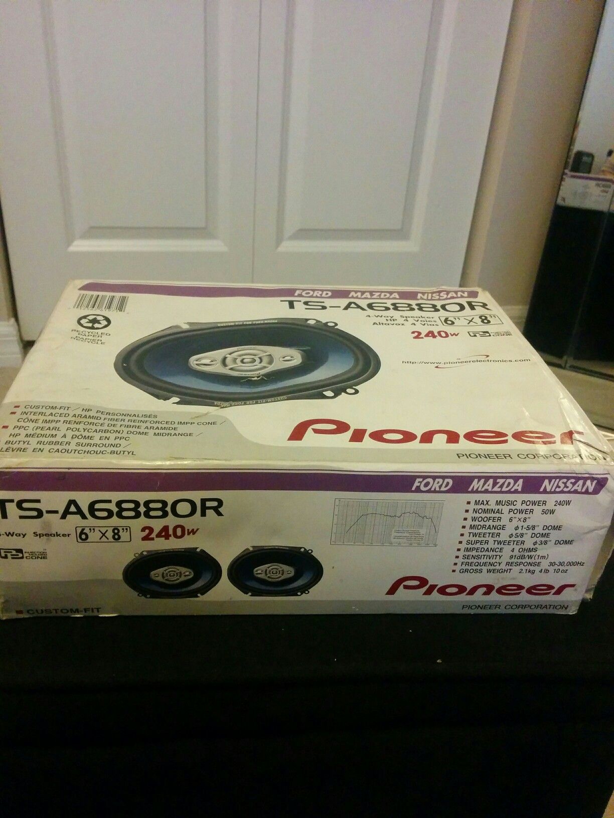 💎 Pioneer TS-A6880R 6" x 8" 3-way Speakers💎