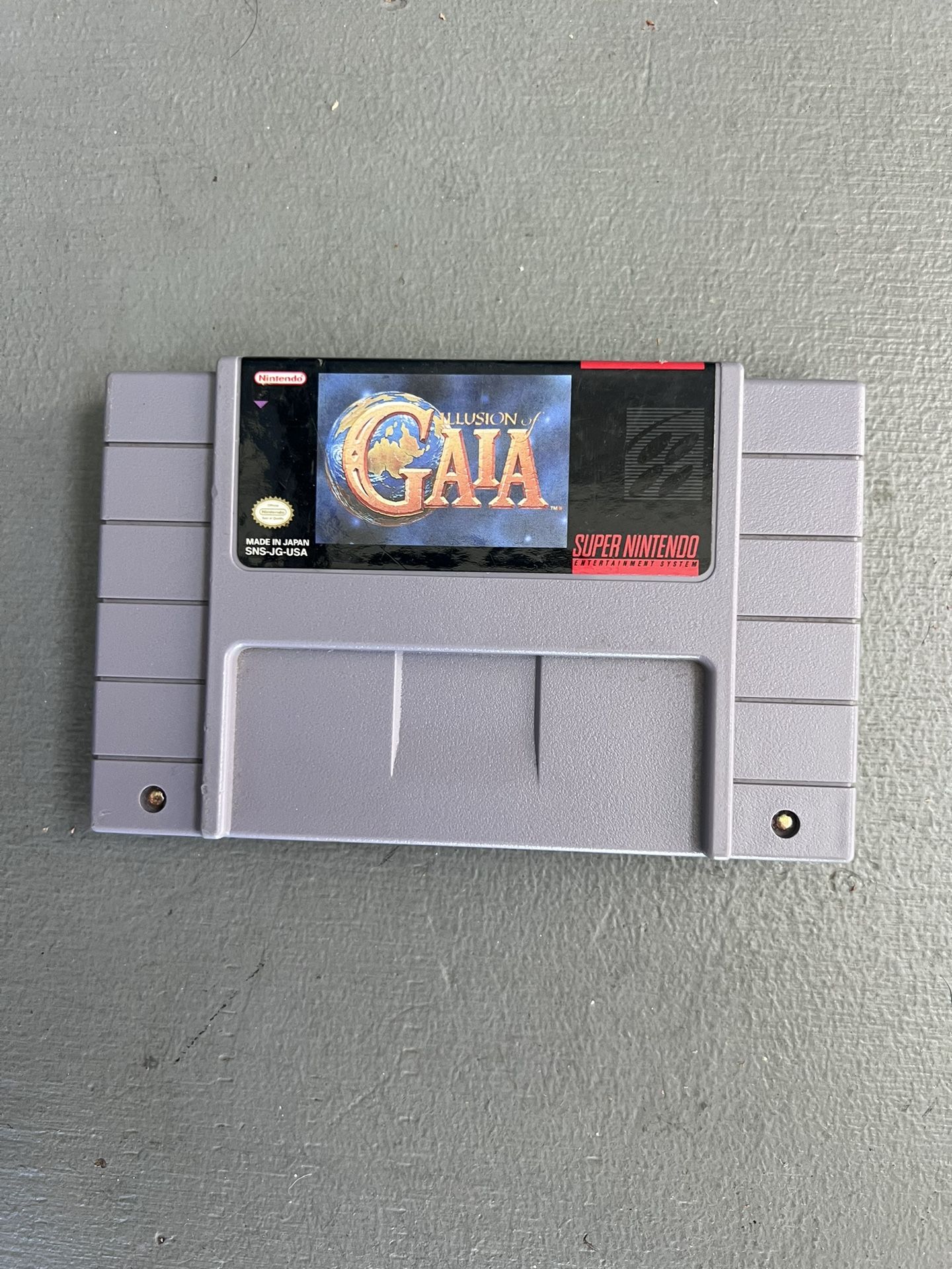 Super Nintendo - Illusion Of Gaia - Game Cartridge
