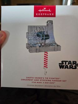 Set of star wars 2024 ornament and stocking hanger