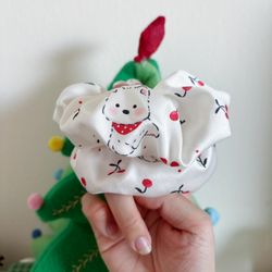 Cute cherry doggie scrunchie/hair tie