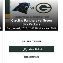 Packers Tickets (2)