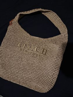 Straw Woven Tote Bag Natural Beige