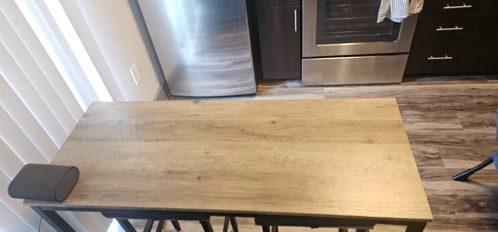 Table With Two Bar Stools