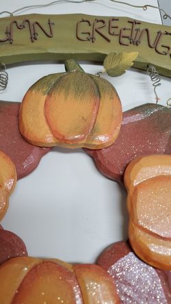 Adorable Autum sign. 12 inches wide x 20 inches tall.