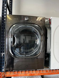 7.4 CU. FT. ULTRA LARGE BLACK STEEL SMART ELECTRIC VENTED DRYER WITH SENSOR DRY GAS DRYER