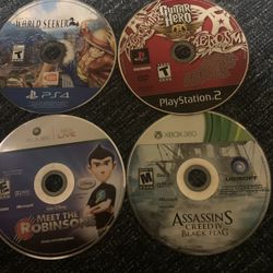 Assorted Video Games Ps2,PS4,Ps5,xbox 360,switch 