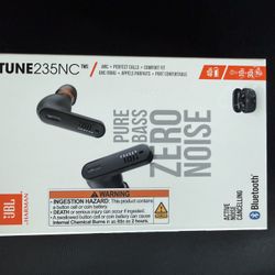 JBL - Tune 235NC True Wireless Noise Cancelling In-Ear Earbuds - Black