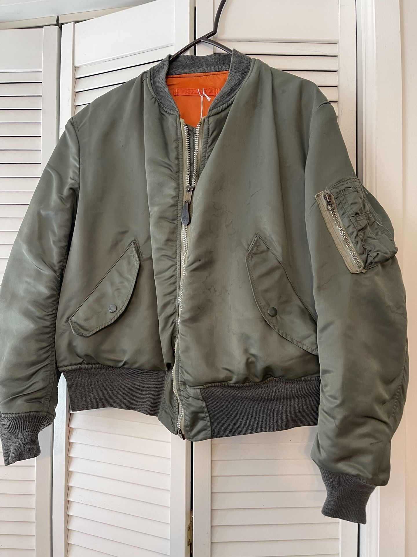 Mens Flight Jacket, Large