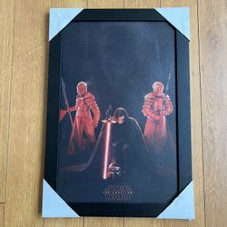 Star Wars The Last Jedi Wooden Poster Art
