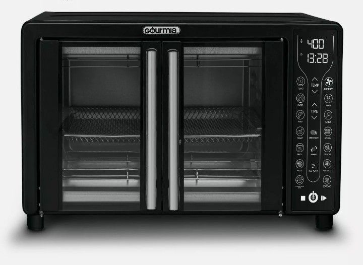 Gourmia Digital French Door Air Fryer Slices Toaster Oven