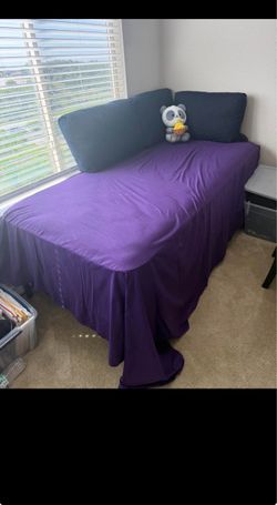 Twin Bed Frame with Mattress