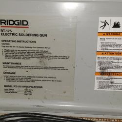 Rigid -175 Electric Soldering Gun