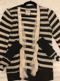 Striped cardigan size medium like new!