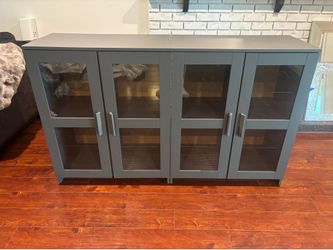 BRIMNES Cabinet with Glass Doors (set of 2)