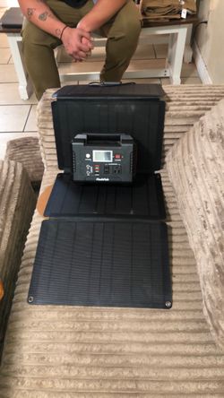 FlashFish Portable Power Station with Solar Panel