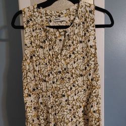 Sleeveless Floral Dress