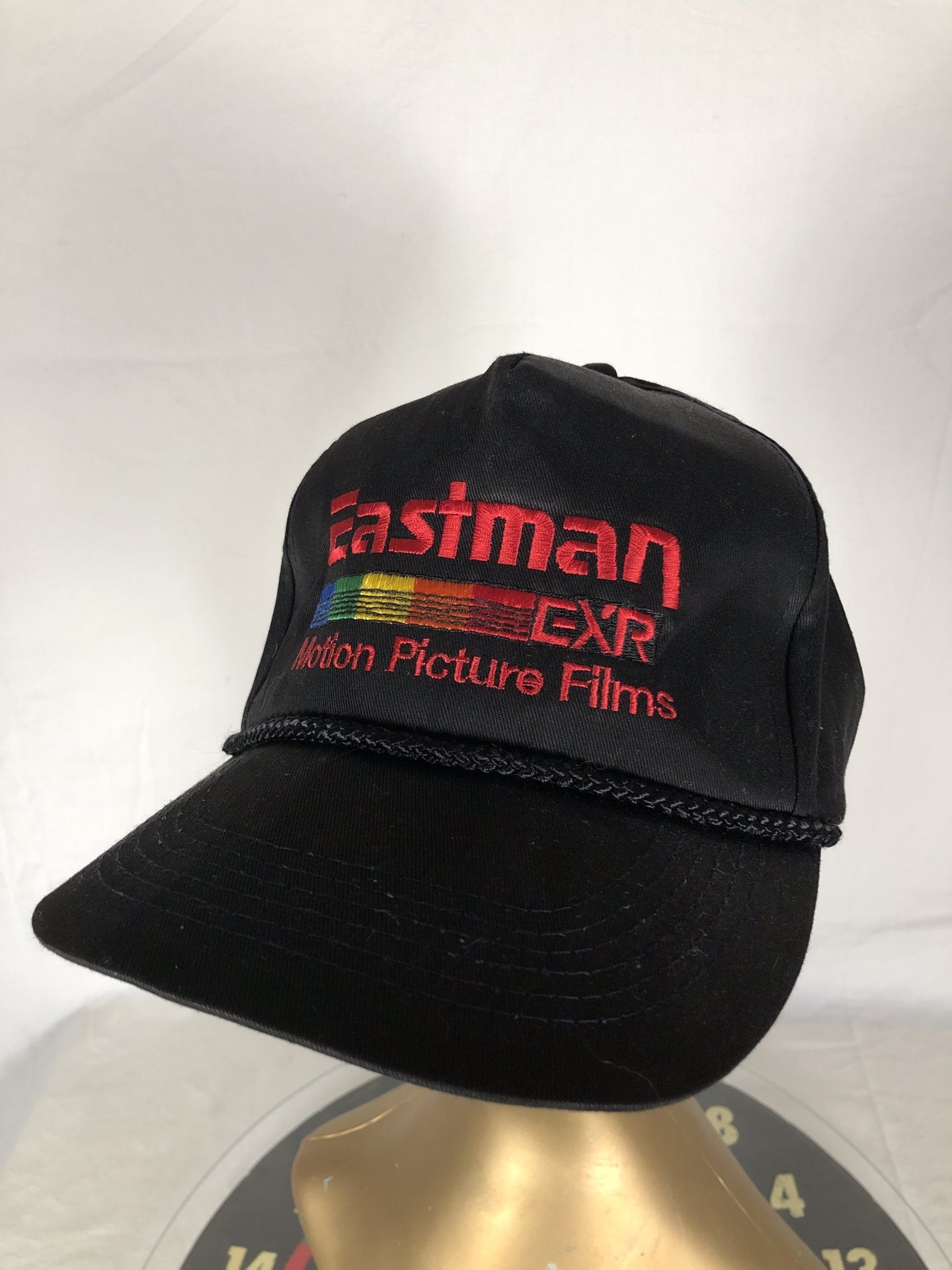 Vintage Eastman Kodak EXR Motion Picture Films Camera Movie Hat Cap SnapBack Blk