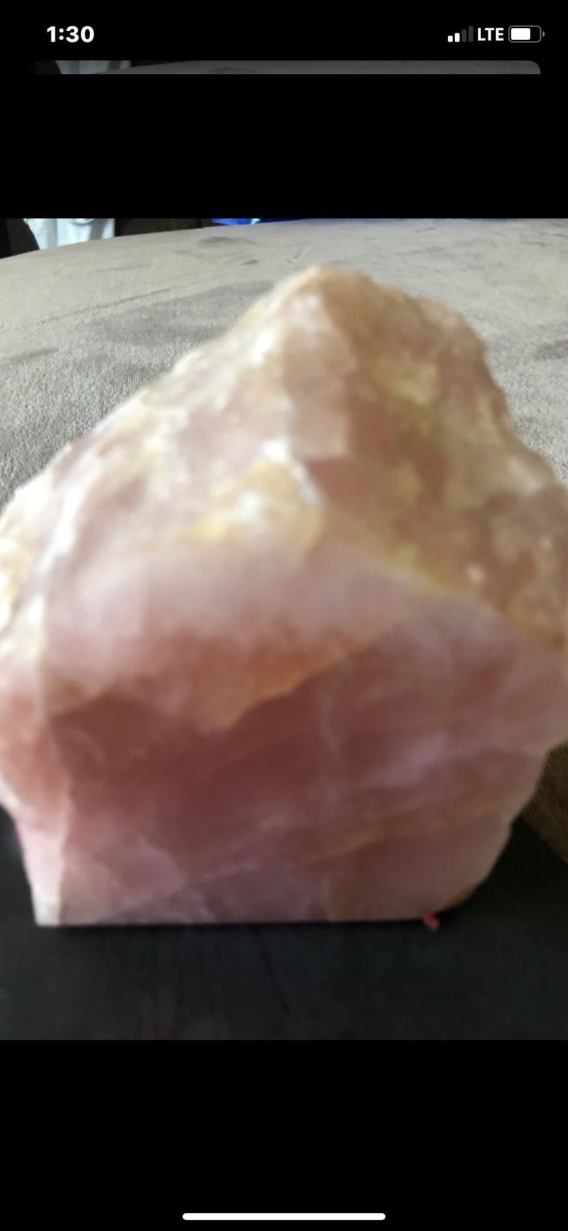 Raw pink quartz