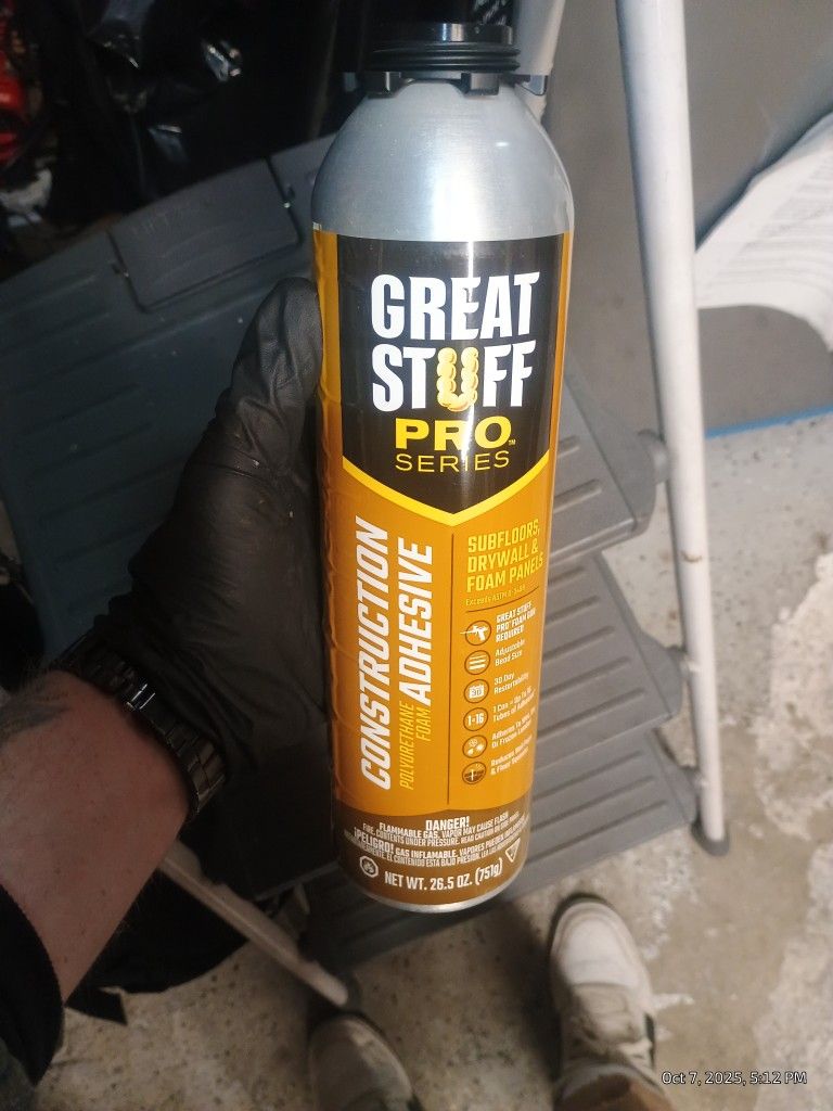 Great Stuff Construction Adhesive 26.5oz    $10each