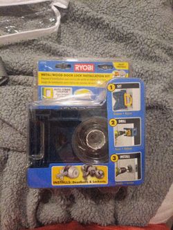 Ryobi Metal/Wood Door Lock Installation Kit