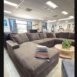 (Any Color) Brand New Super Plush Comfy Chenille Fabric Sectional 