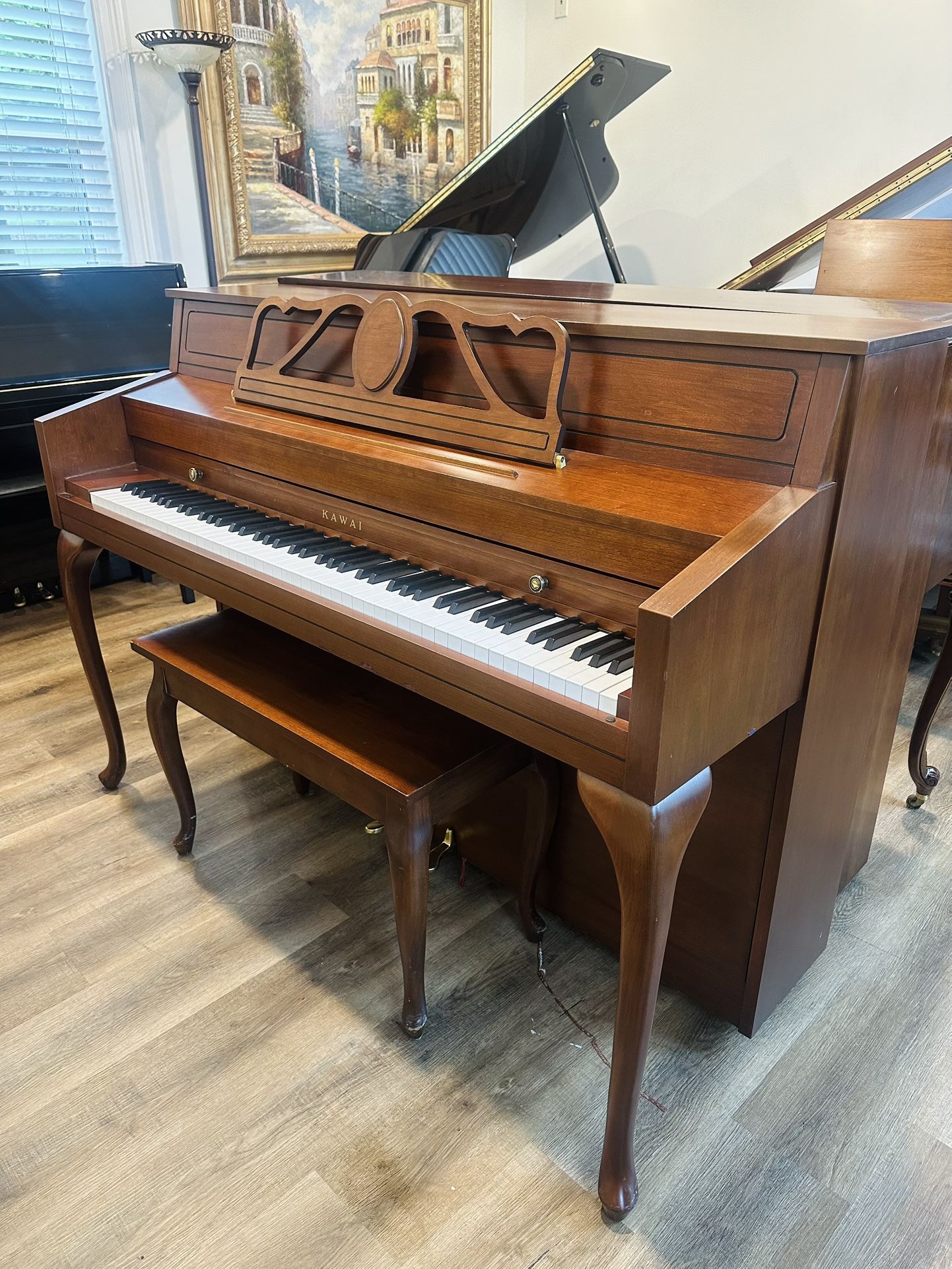 Kawai Walnut Upright Piano